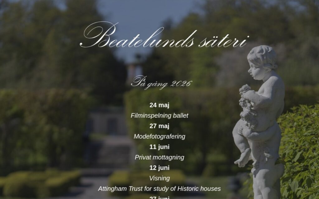 Beatelunds säteris hemsida