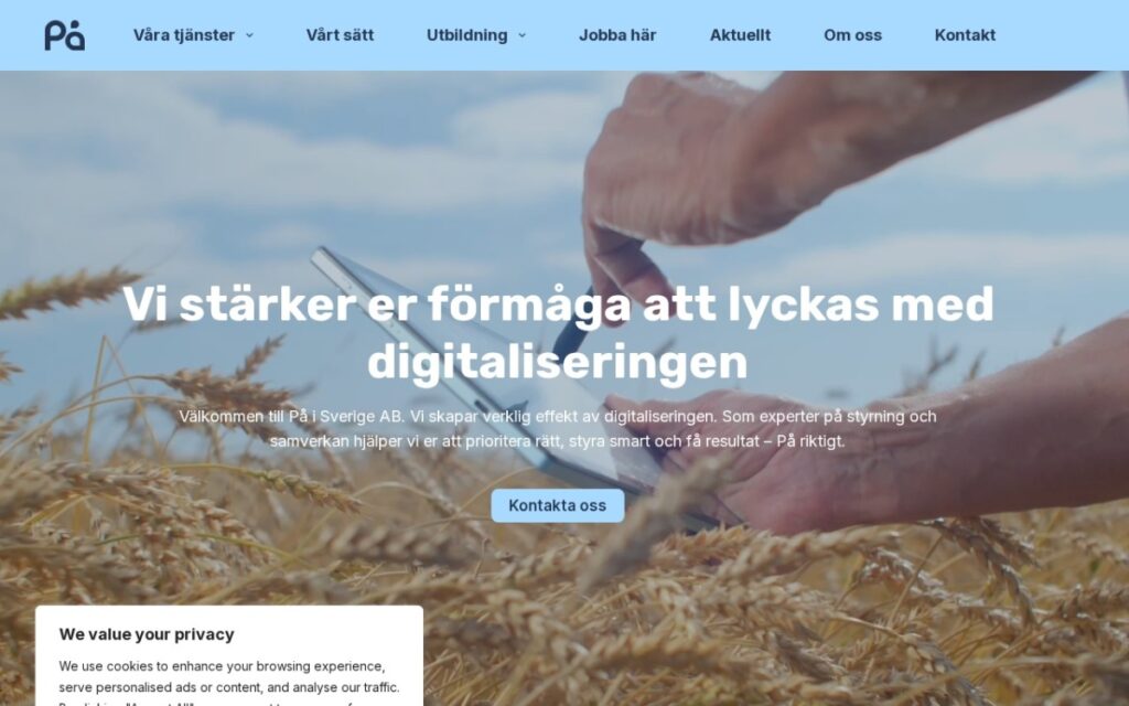 På ABs hemsida