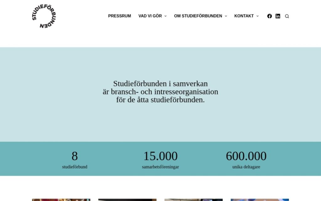 Studieförbundens hemsida